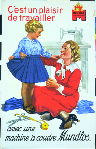 Une affiche de publicité ancienne - Agrandir l'image (fenêtre modale)