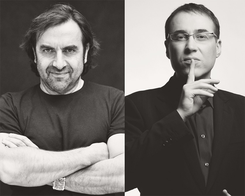 André Manoukian et Jean-François Zygel. (photos : Solène Renault et Philippe Gontier)