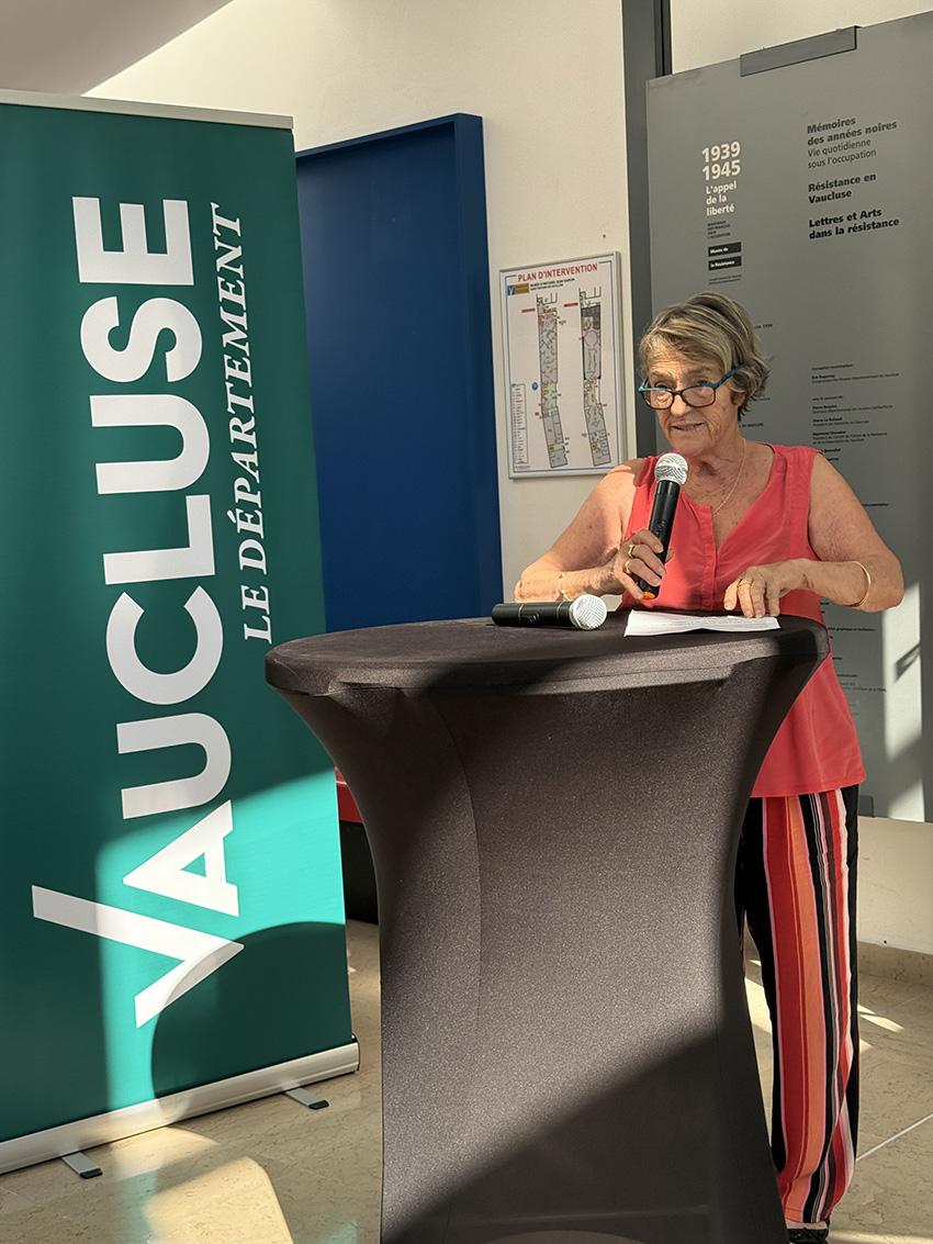 Elisabeth Amoros, Vice-présidente du Département déléguée à la Culture, la Culture provençale et le Patrimoine.  - Agrandir l'image (fenêtre modale)