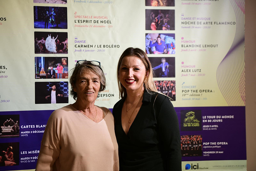 Elisabeth Amoros, Vice-présidente du Département en charge de la Culture-Culture provençale-Patrimoine et Sophie Duffaut, directrice de l’Auditorium