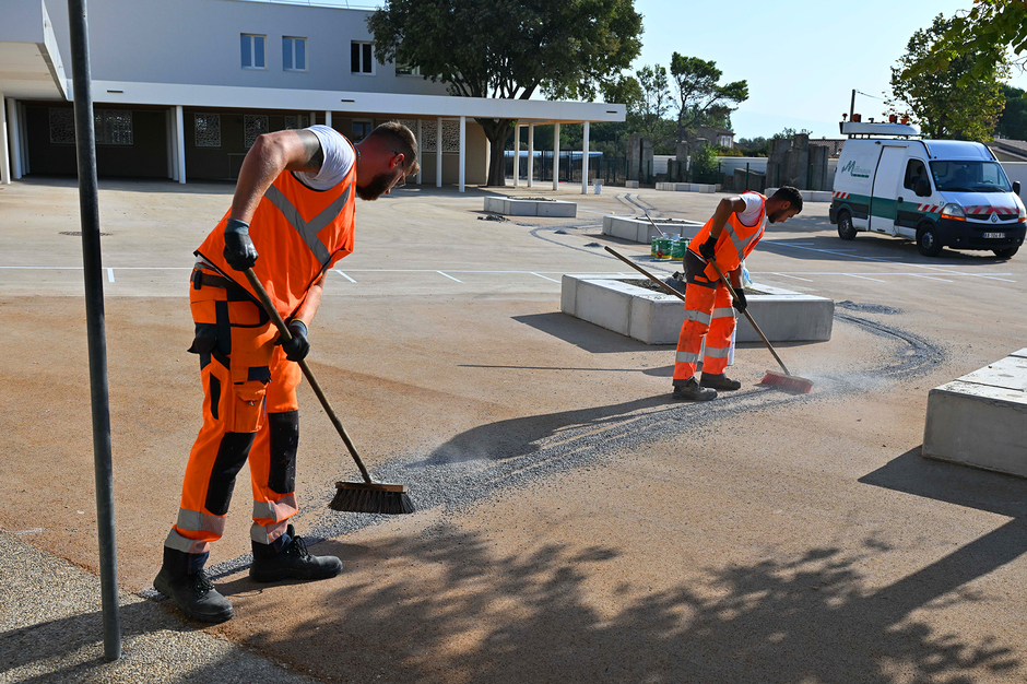 Le collège Saint-Exupéry, à Bédarrides, a bénéficié de travaux d’envergure qui se sont achevés cet été. - Agrandir l'image (fenêtre modale)