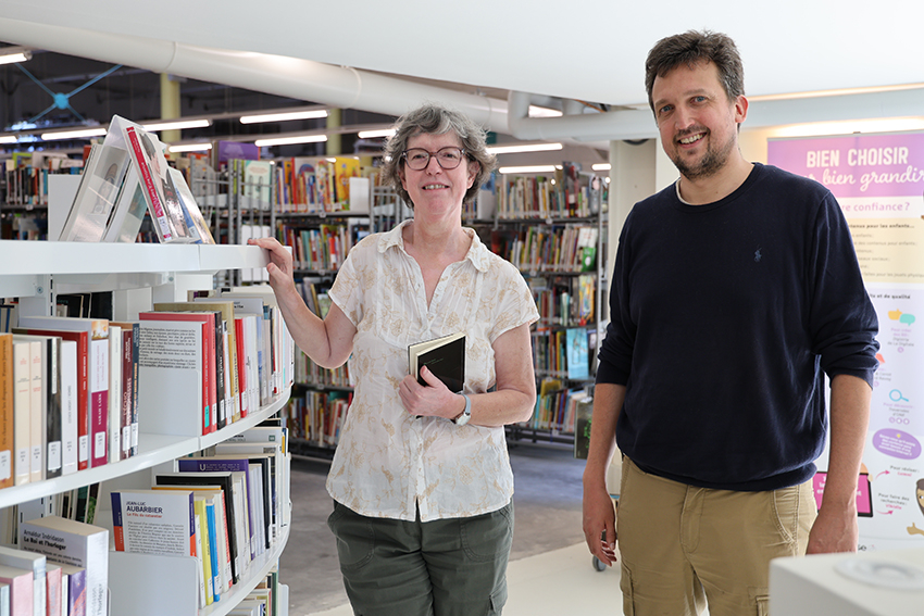 Yolande Renoud-Grappin, cheffe de bureau, et Raphaël Juan-Bouysset, chef du SLL - Agrandir l'image (fenêtre modale)